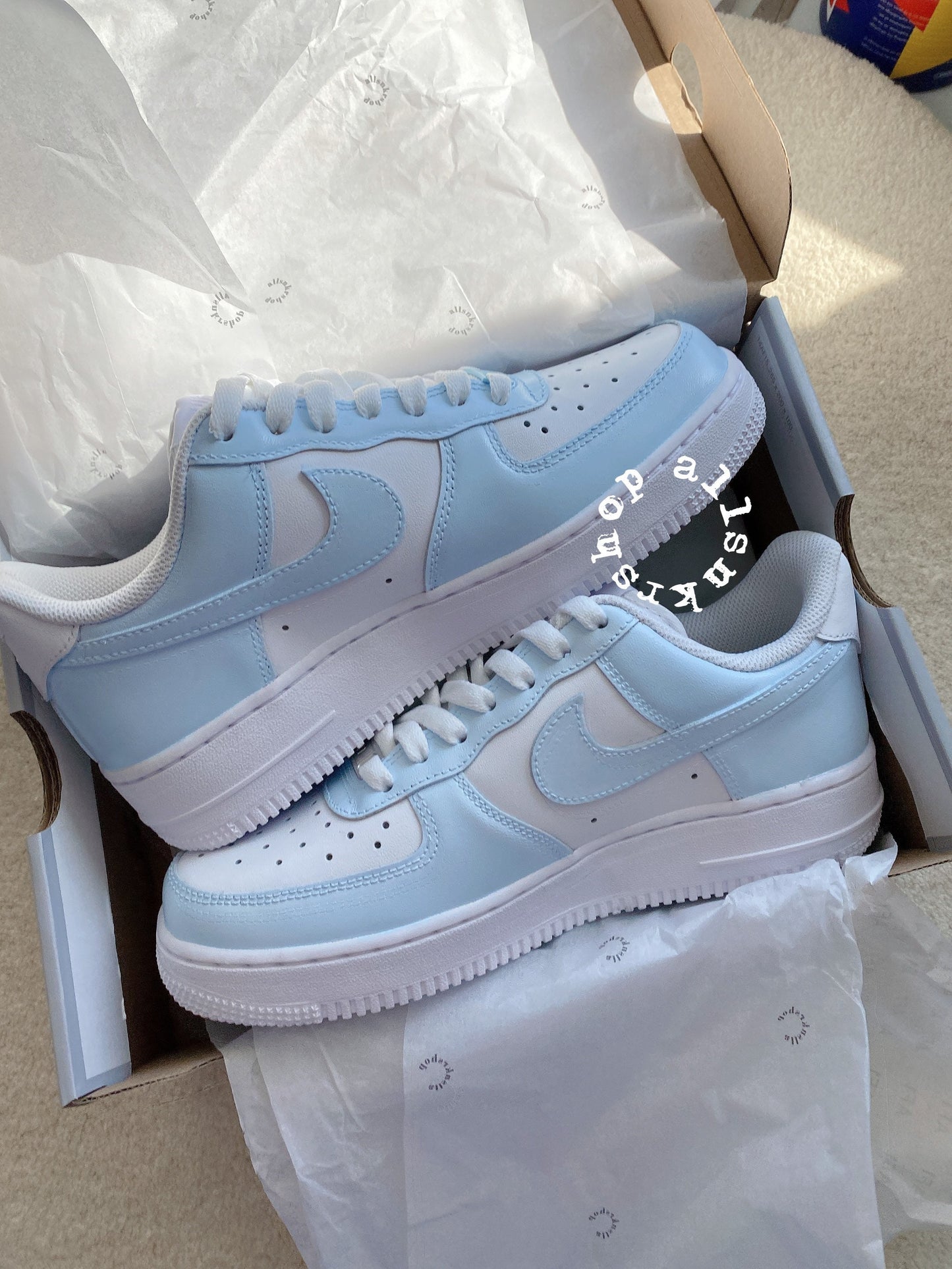 Custom painted Baby blue air force