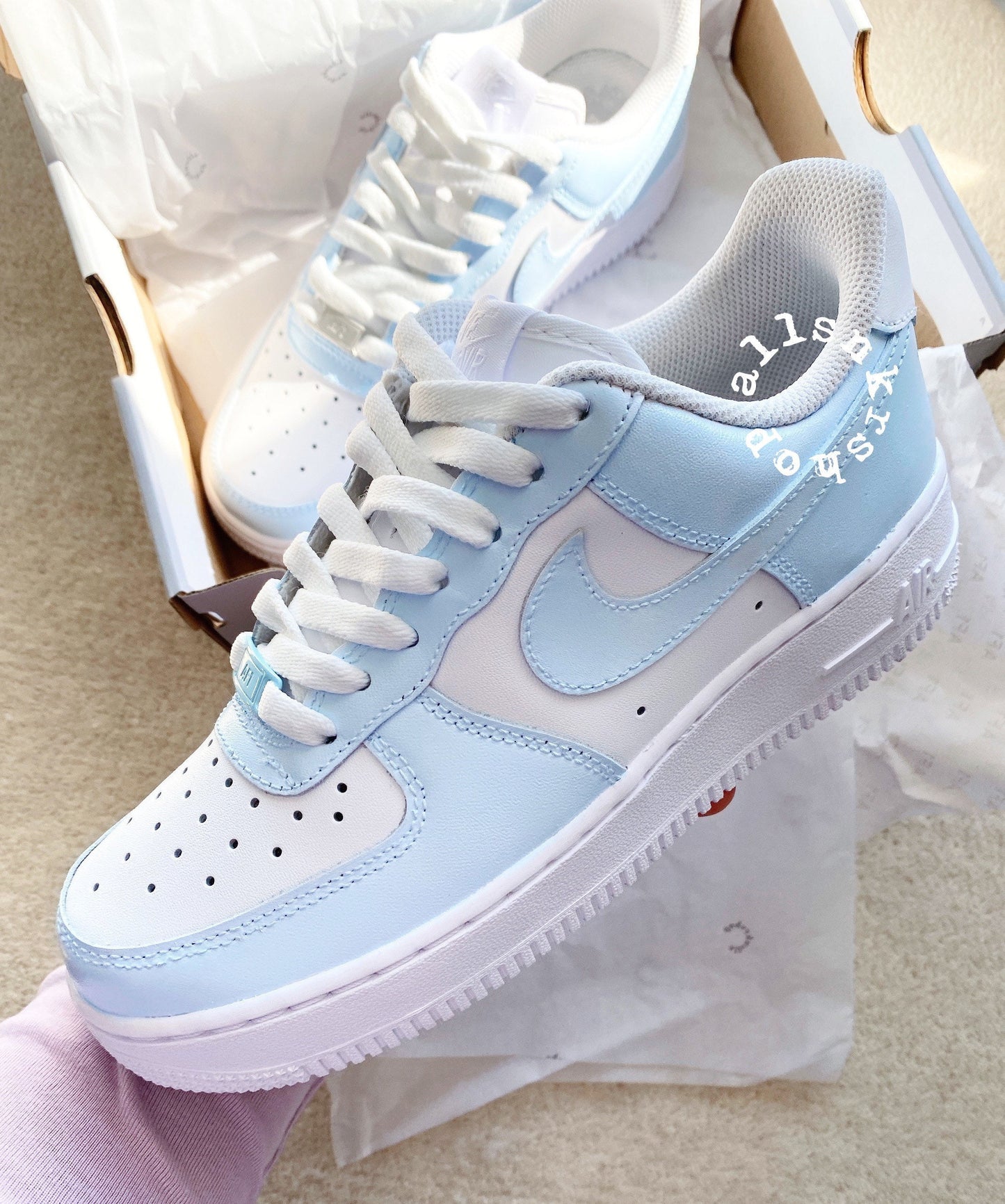 Custom painted Baby blue air force
