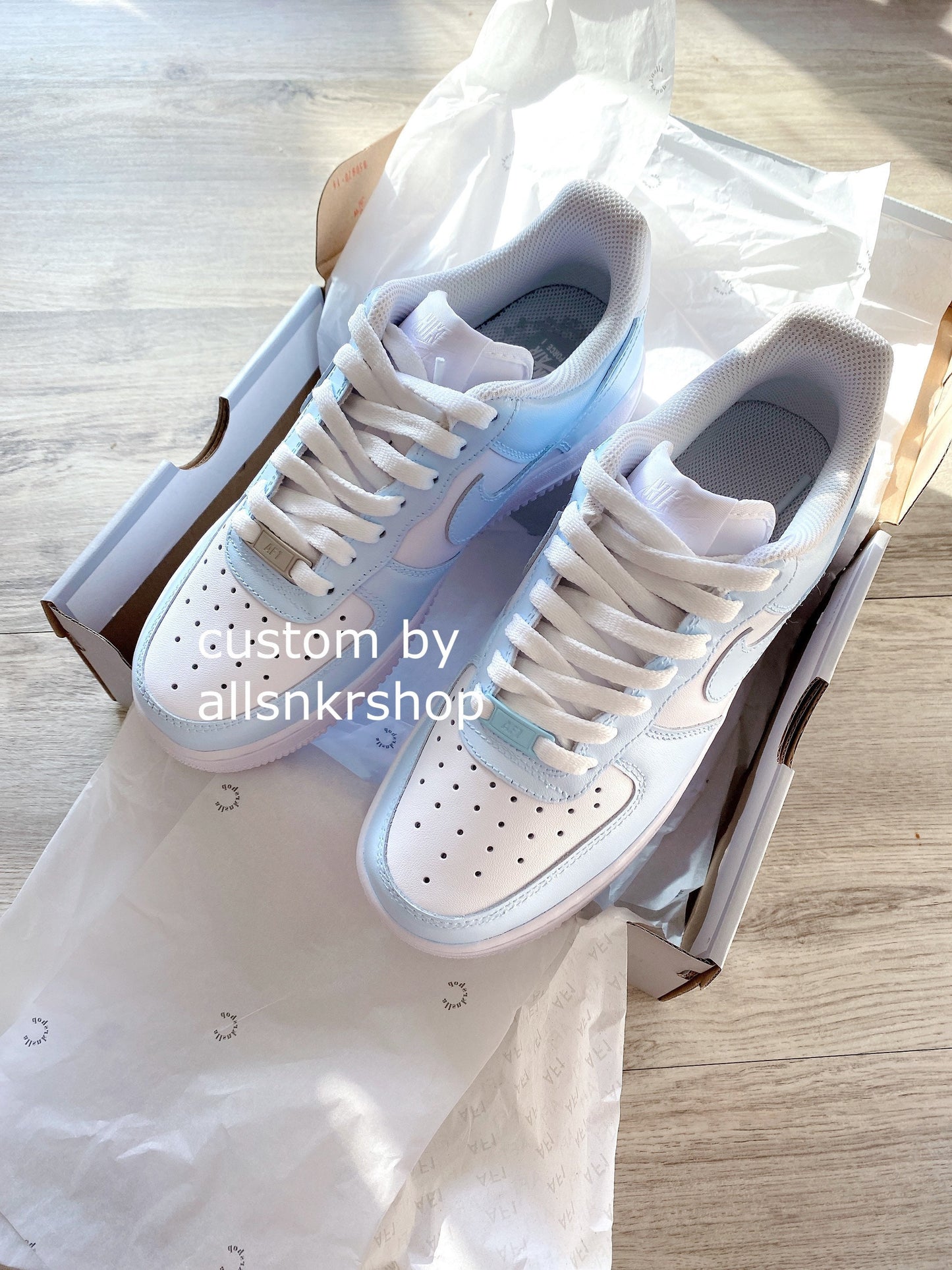 Custom painted Baby blue air force