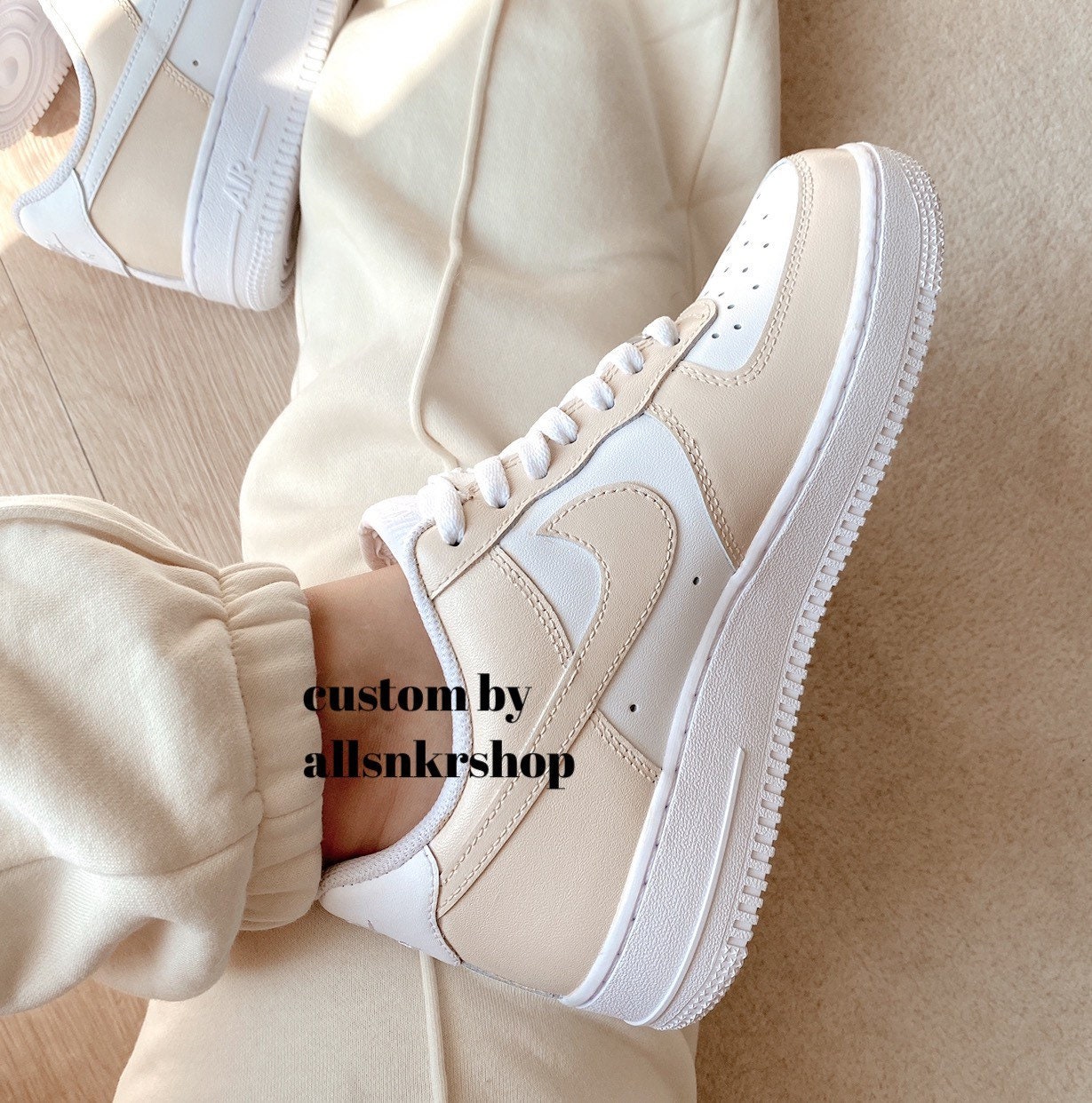 Nike Air force low cream women's sneaker fashion lifestyle shoe