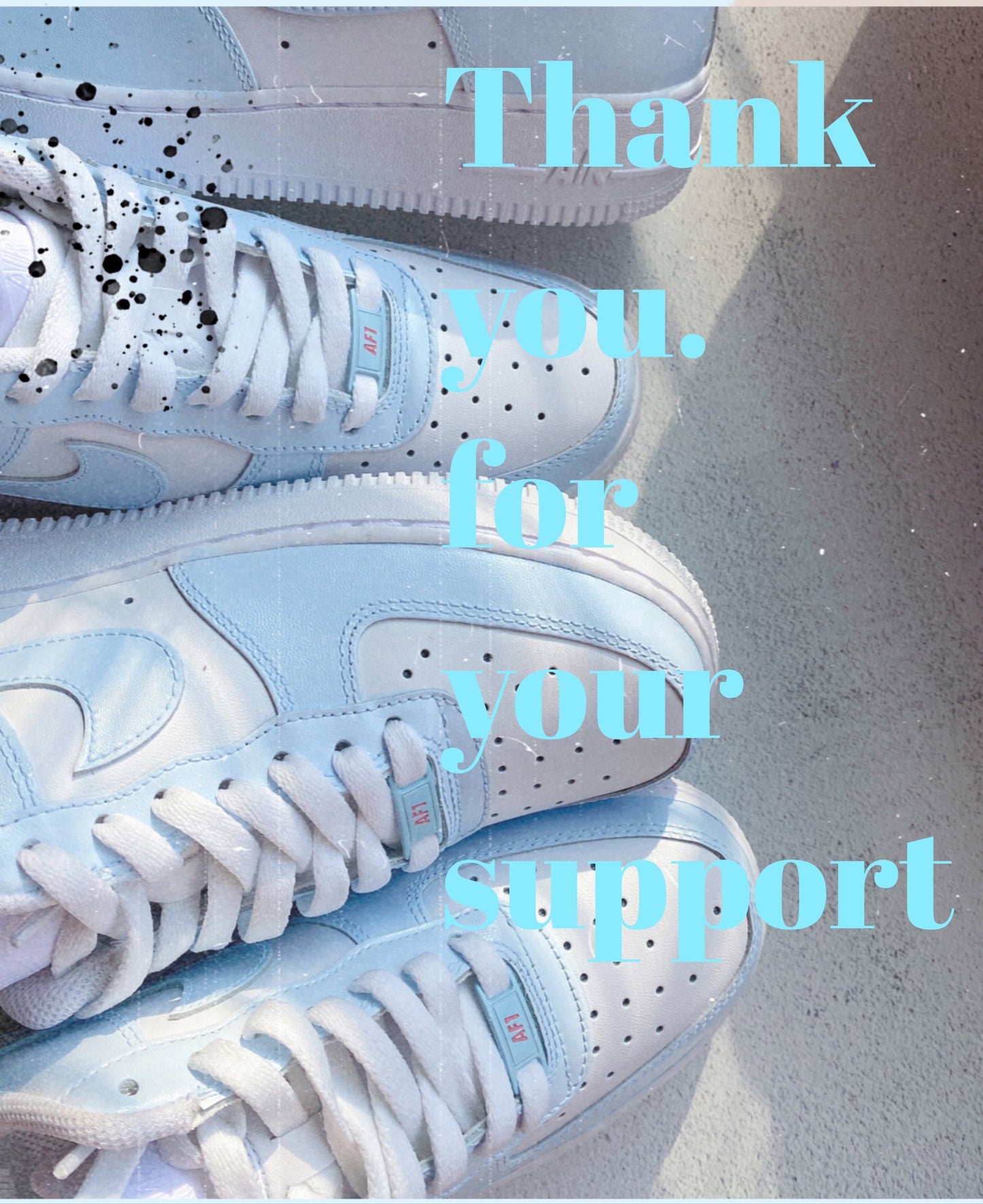 Custom painted Baby blue air force