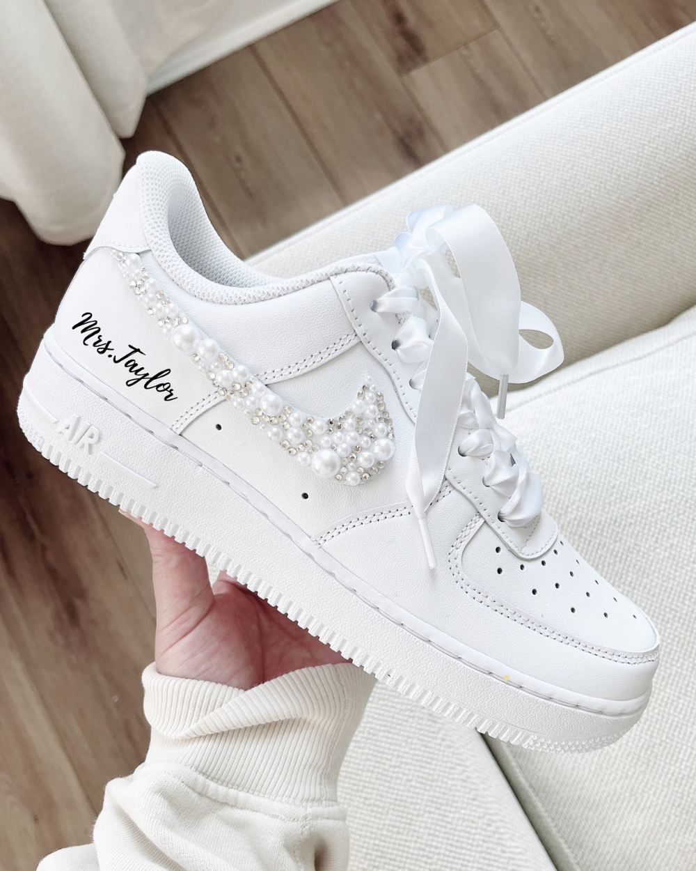 Wedding Bridal Sneaker Mixed Swoosh