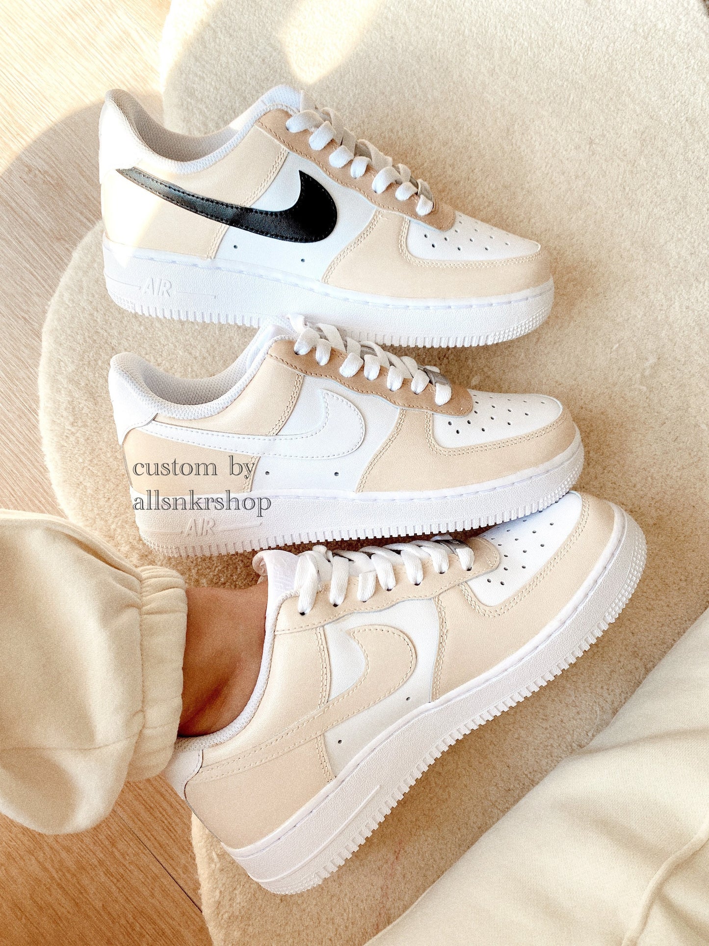 Nike Air force 1 low cream women's sneaker fashion lifestyle shoe